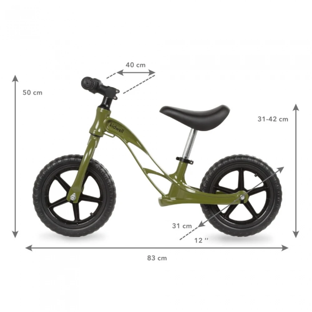 Bicicleta fara pedale cu cadru din magneziu Kidwell Rocky Khaki [6]