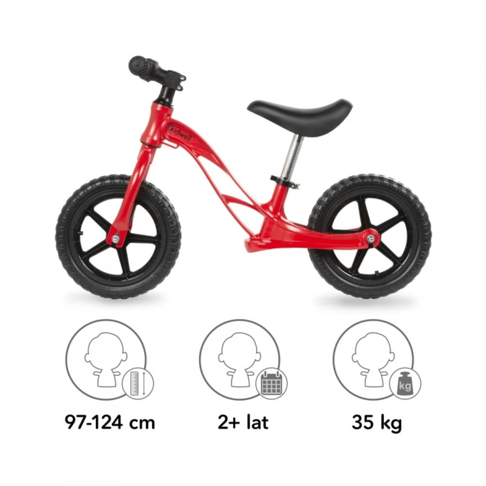 Bicicleta fara pedale cu cadru din magneziu Kidwell Rocky Red [4]