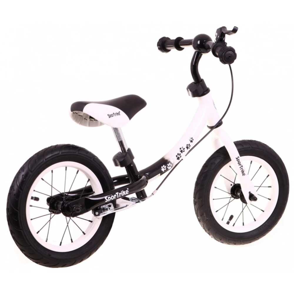 Bicicleta fara pedale cu frana si cadru variabil, roti gonflabile, Boomerang SporTrike - Alb [5]