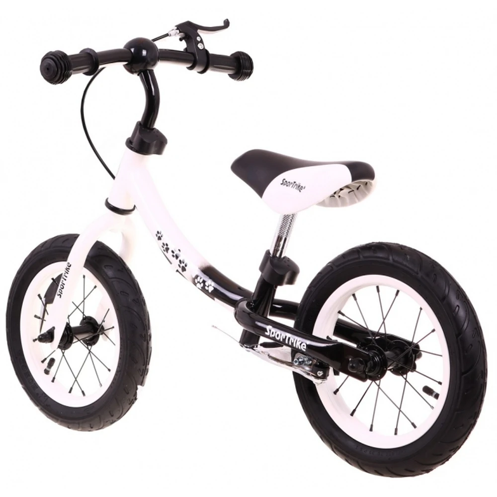 Bicicleta fara pedale cu frana si cadru variabil, roti gonflabile, Boomerang SporTrike - Alb [3]