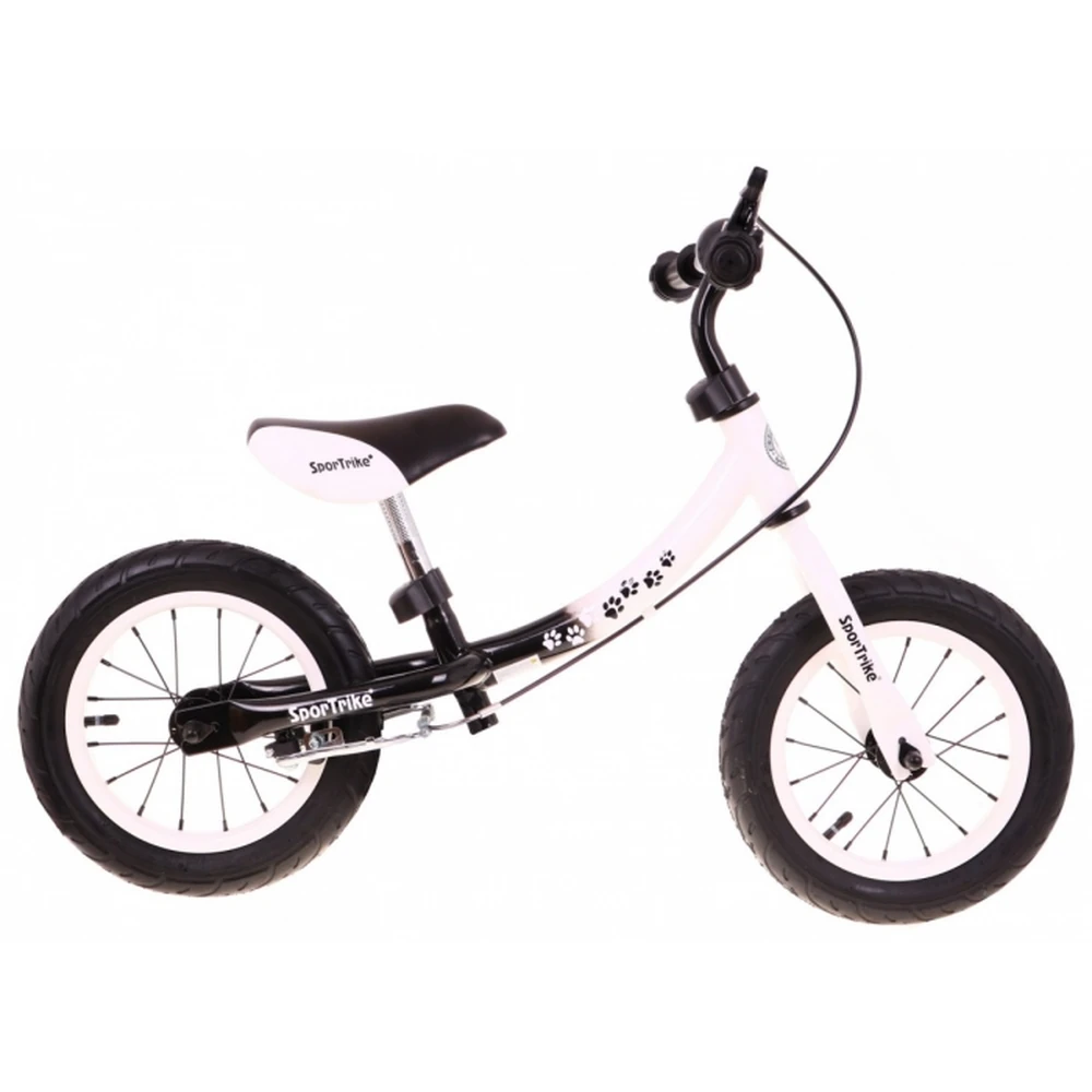 Bicicleta fara pedale cu frana si cadru variabil, roti gonflabile, Boomerang SporTrike - Alb [4]