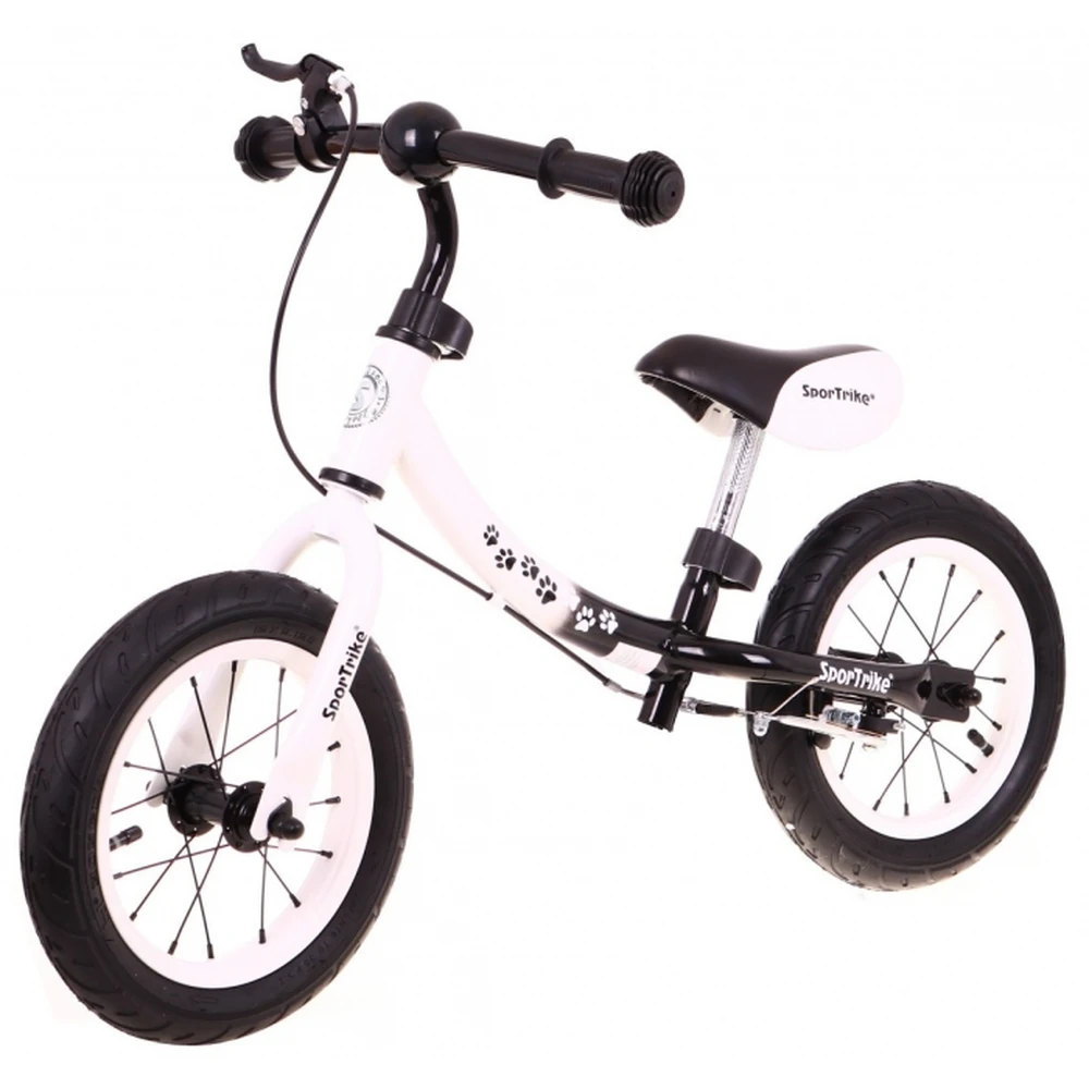 Bicicleta fara pedale cu frana si cadru variabil, roti gonflabile, Boomerang SporTrike - Alb [6]