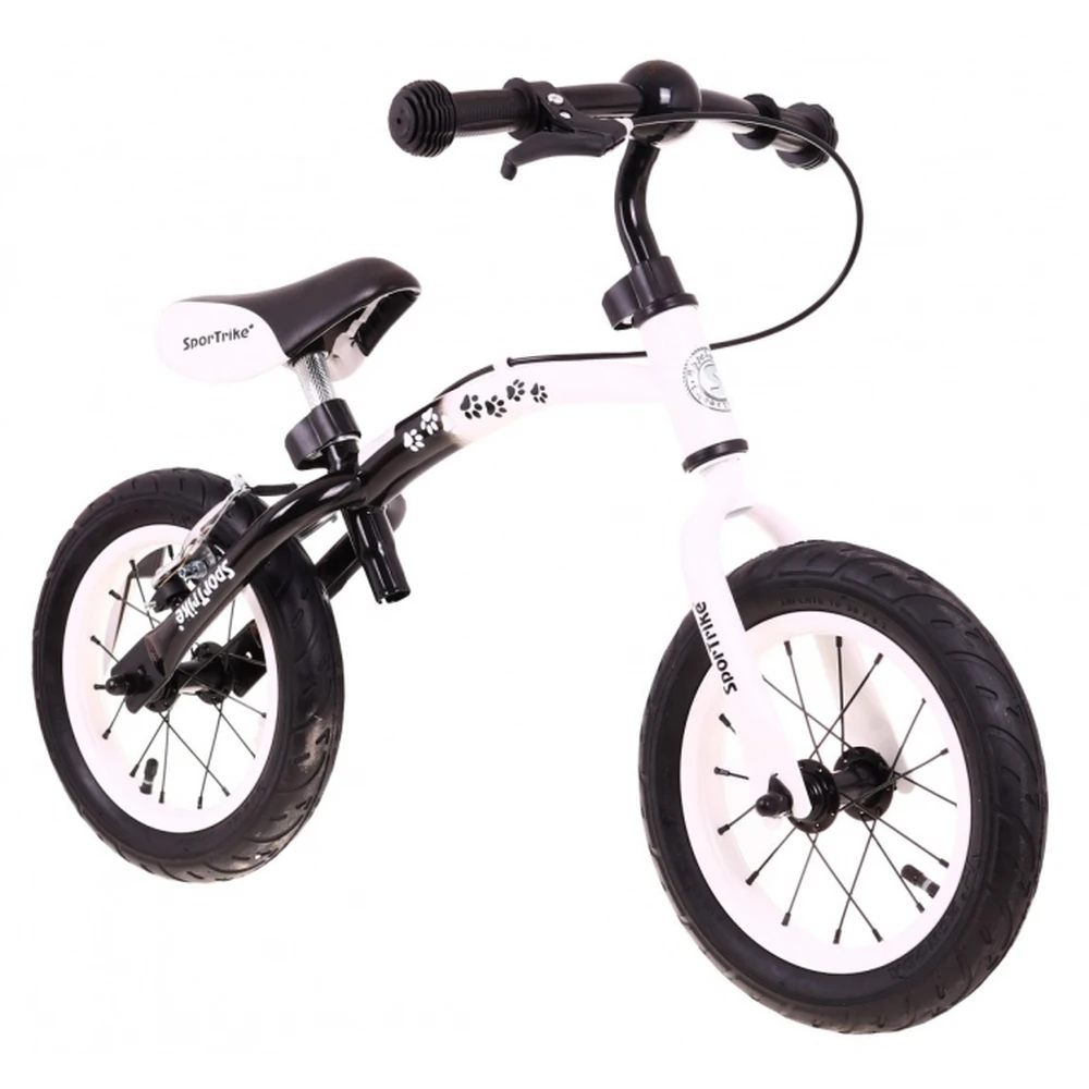 Bicicleta fara pedale cu frana si cadru variabil, roti gonflabile, Boomerang SporTrike - Alb [9]