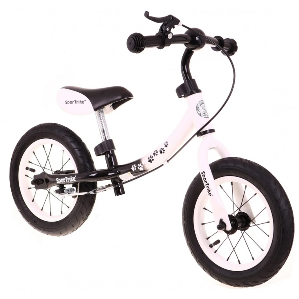 Bicicleta fara pedale cu frana si cadru variabil, roti gonflabile, Boomerang SporTrike - Alb [7]