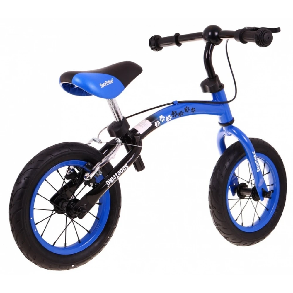 Bicicleta fara pedale cu frana si cadru variabil, roti gonflabile, Boomerang SporTrike - Albastru [5]