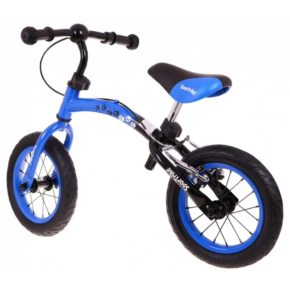 Bicicleta fara pedale cu frana si cadru variabil, roti gonflabile, Boomerang SporTrike - Albastru [7]