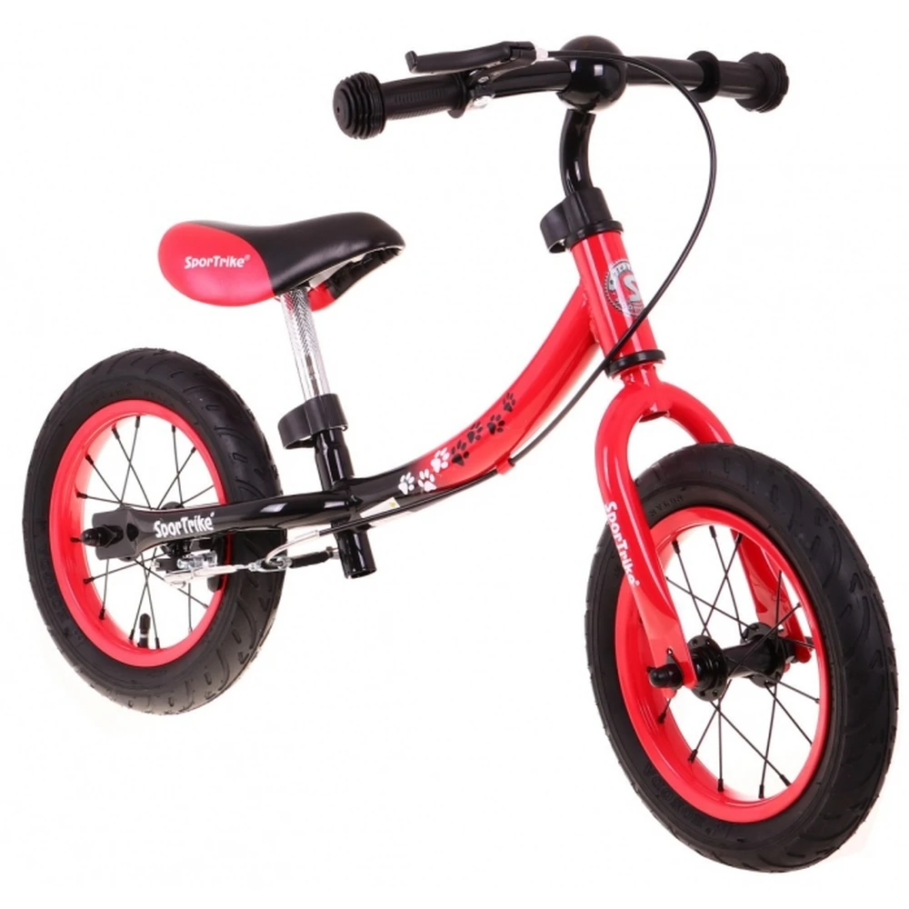 Bicicleta fara pedale cu frana si cadru variabil, roti gonflabile, Boomerang SporTrike - Rosu [5]