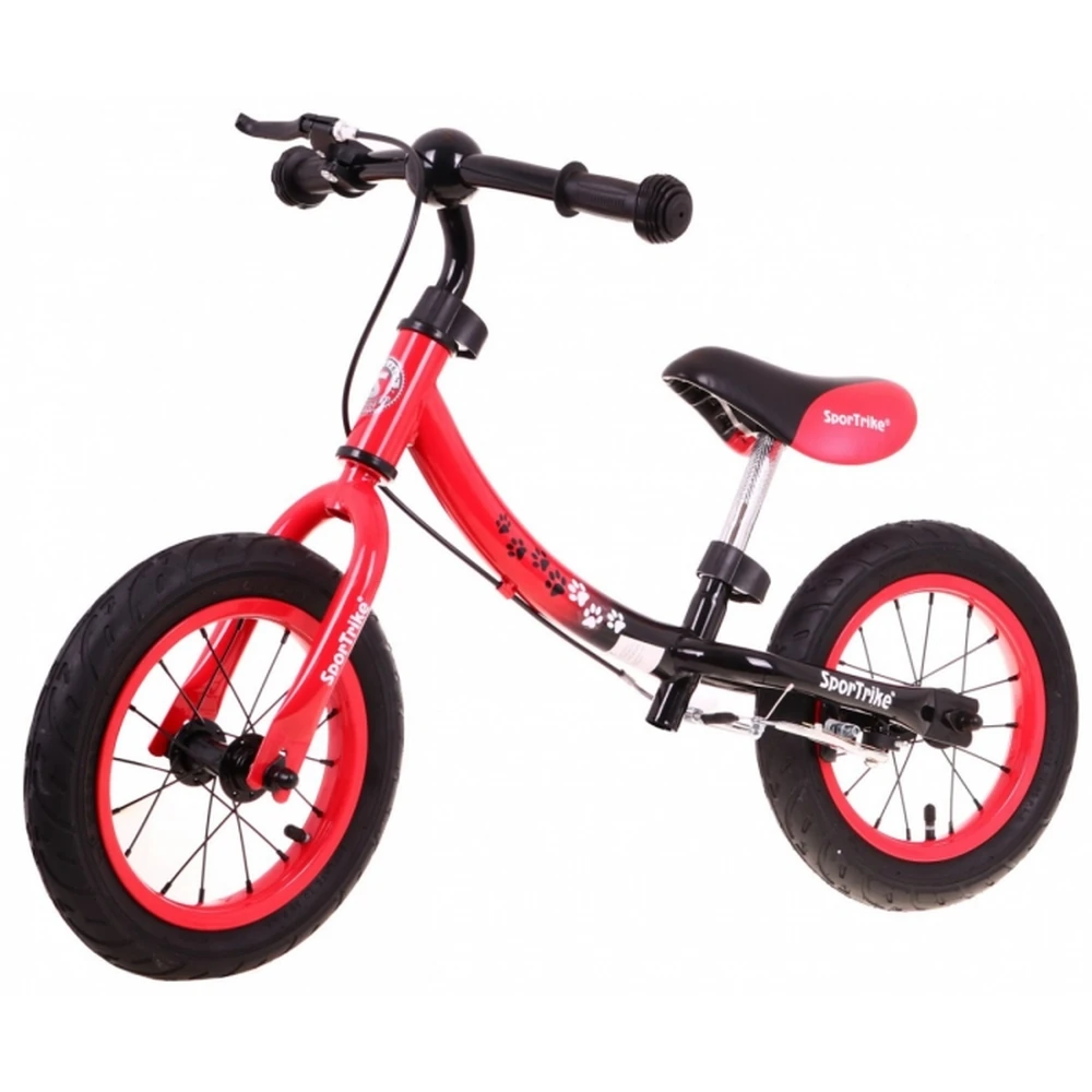 Bicicleta fara pedale cu frana si cadru variabil, roti gonflabile, Boomerang SporTrike - Rosu [8]