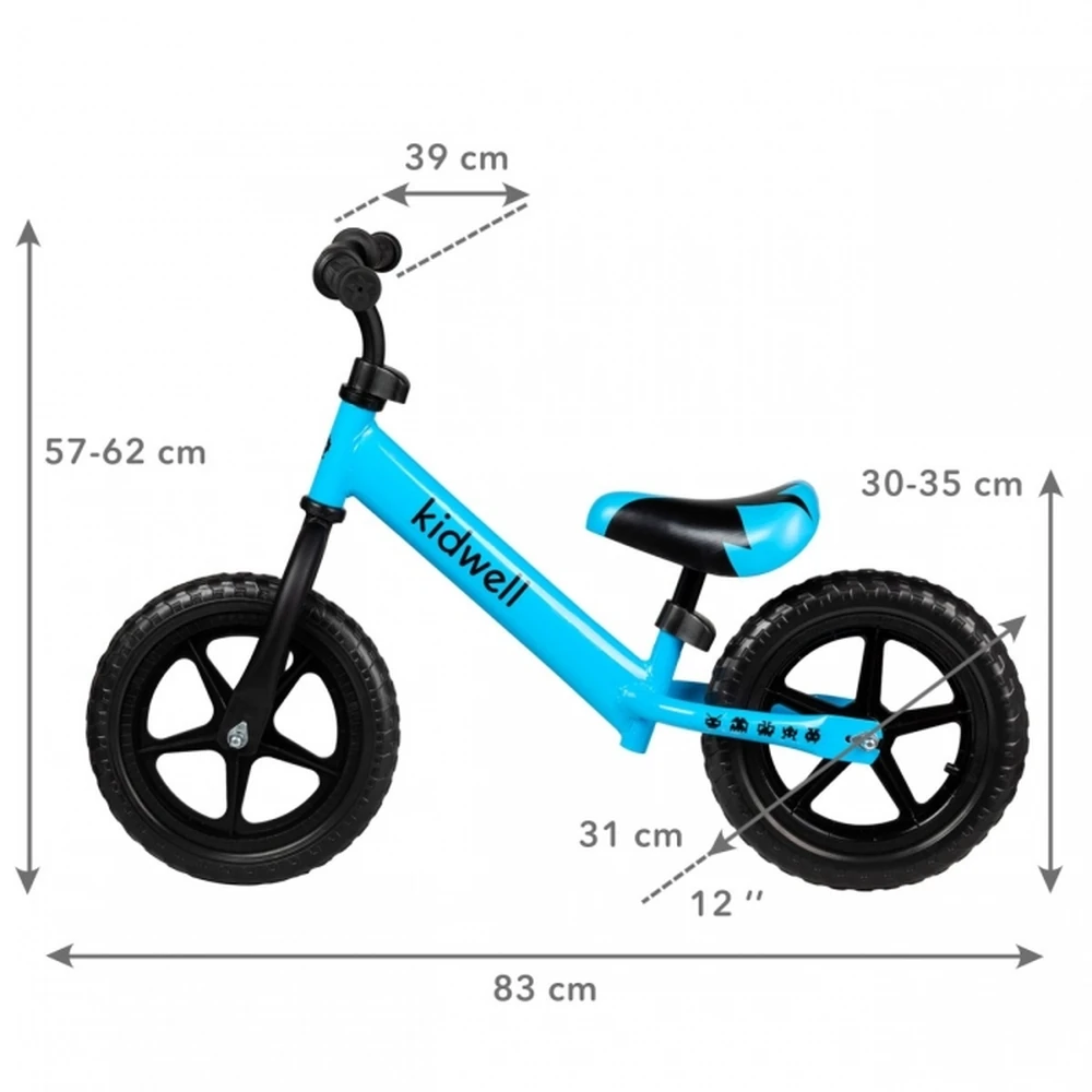Bicicleta fara pedale Kidwell Rebel, Blue [4]