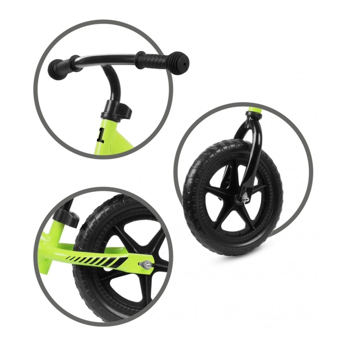 Bicicleta fara pedale Kidwell Rebel, Verde [4]