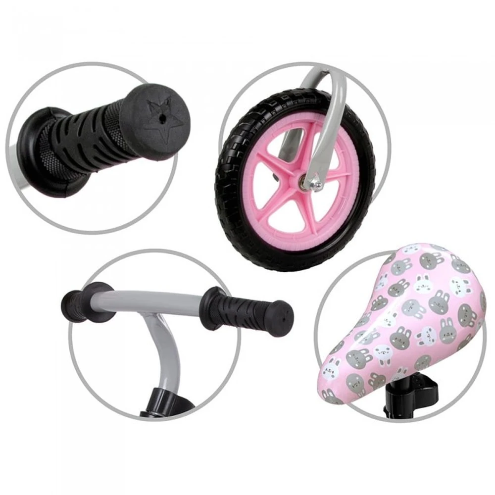 Bicicleta fara pedale Kidwell Rebel White Bunny [5]