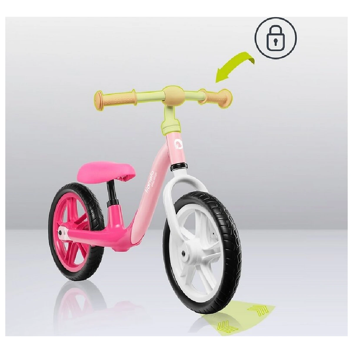 Bicicleta fara pedale, Lionelo, Alex, Usoara, Cu ghidon si sa reglabile, Greutate 3.3 Kg, Cu roti din spuma EVA, 12 [15]