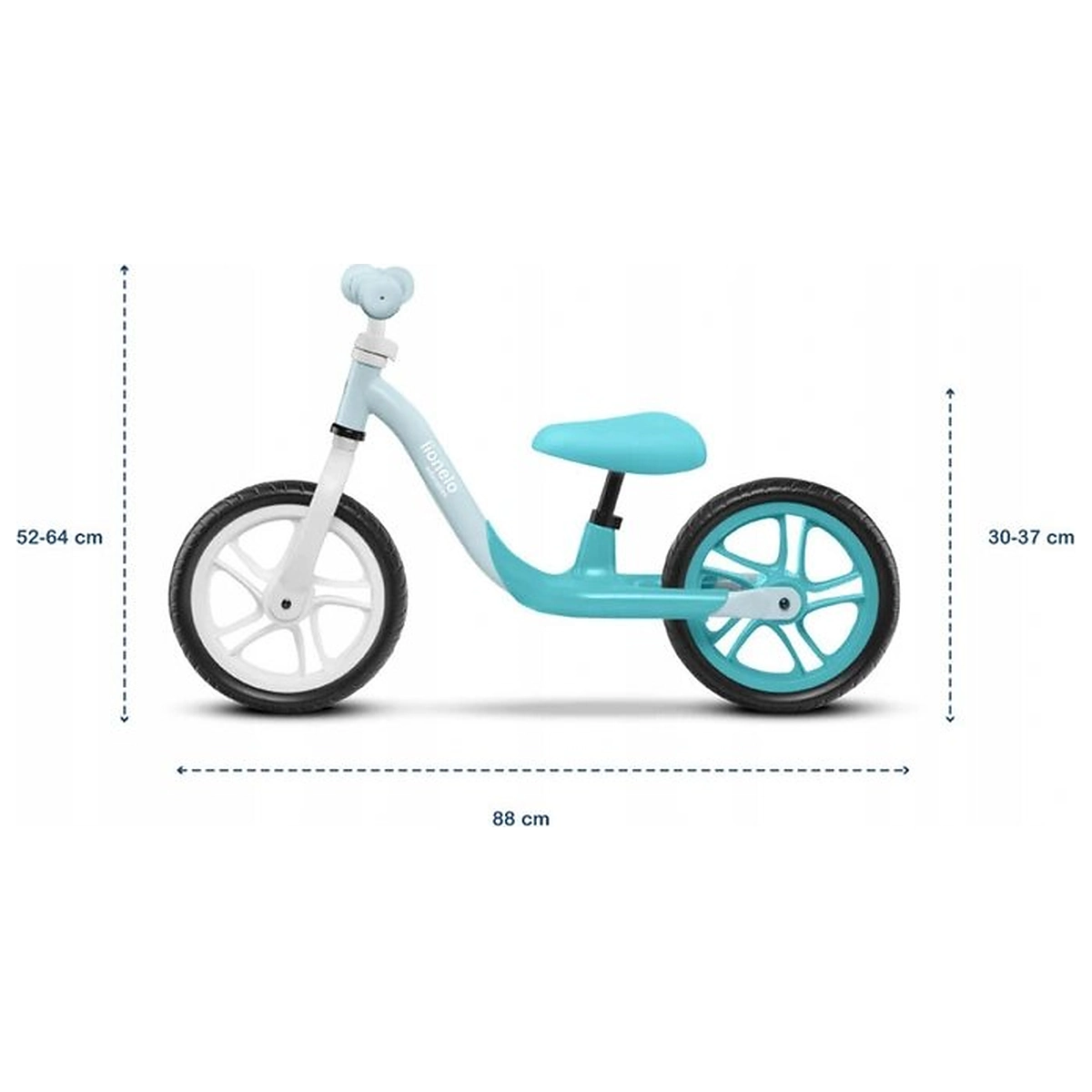 Bicicleta fara pedale, Lionelo, Alex, Usoara, Cu ghidon si sa reglabile, Greutate 3.3 Kg, Cu roti din spuma EVA, 12 [7]