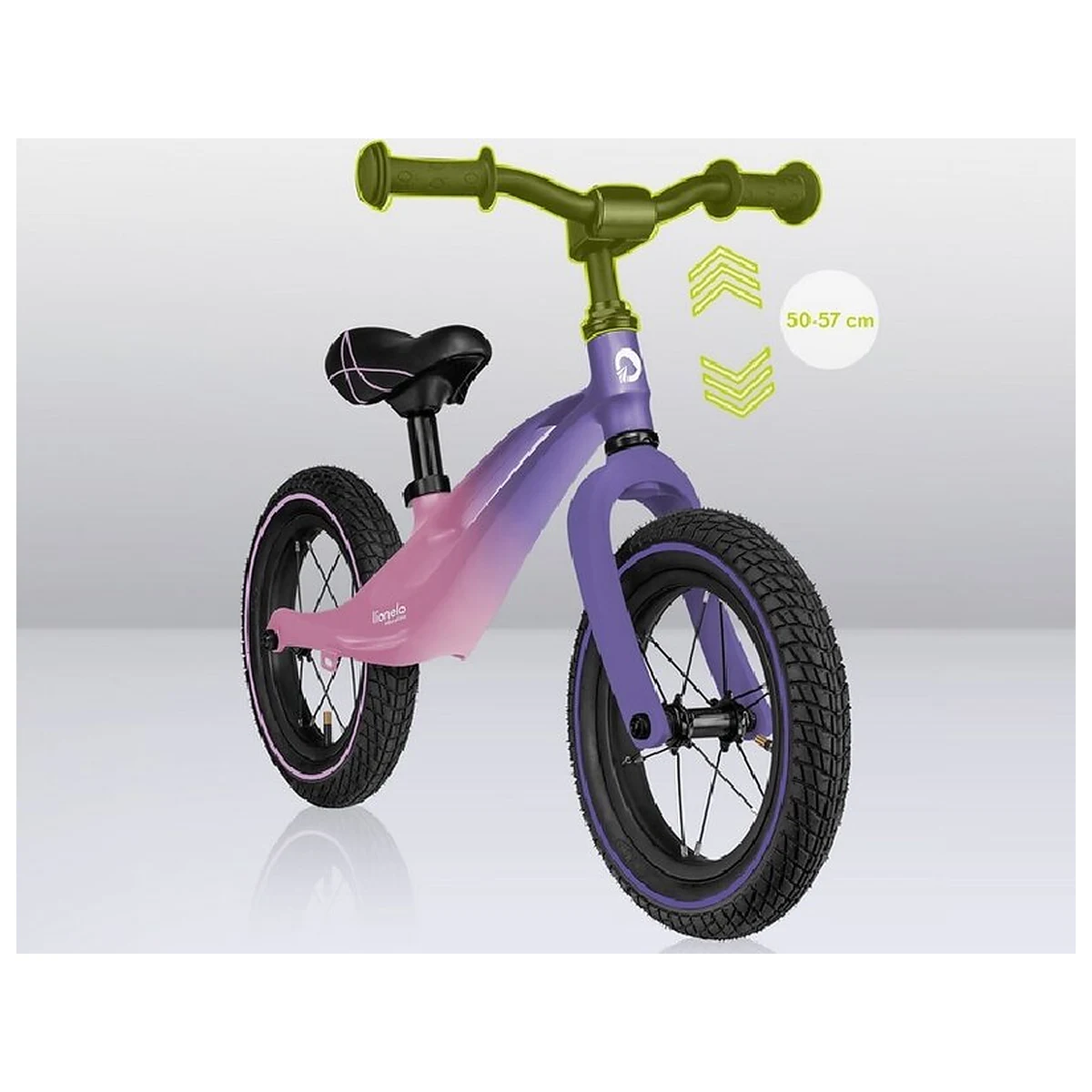 Bicicleta fara pedale, Lionelo, Bart Air, Usoara, Cu roti gonflabile, Cu cadru din magneziu, Cu ghidon si sa reglabile, [8]