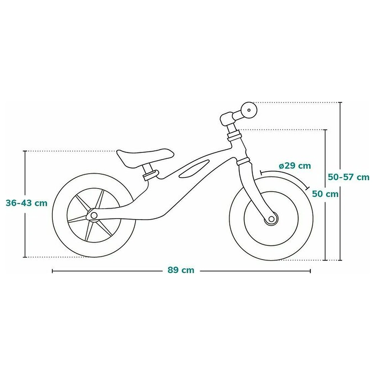 Bicicleta fara pedale, Lionelo, Bart Tour, Usoara, Cu cadru din magneziu, Cu ghidon si sa reglabile, Greutate 3.8 Kg, [5]