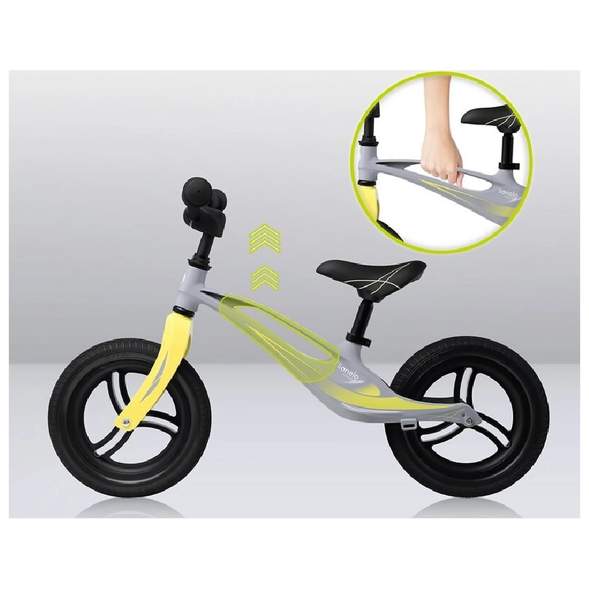 Bicicleta fara pedale, Lionelo, Bart Tour, Usoara, Cu cadru din magneziu, Cu ghidon si sa reglabile, Greutate 3.8 Kg, [9]