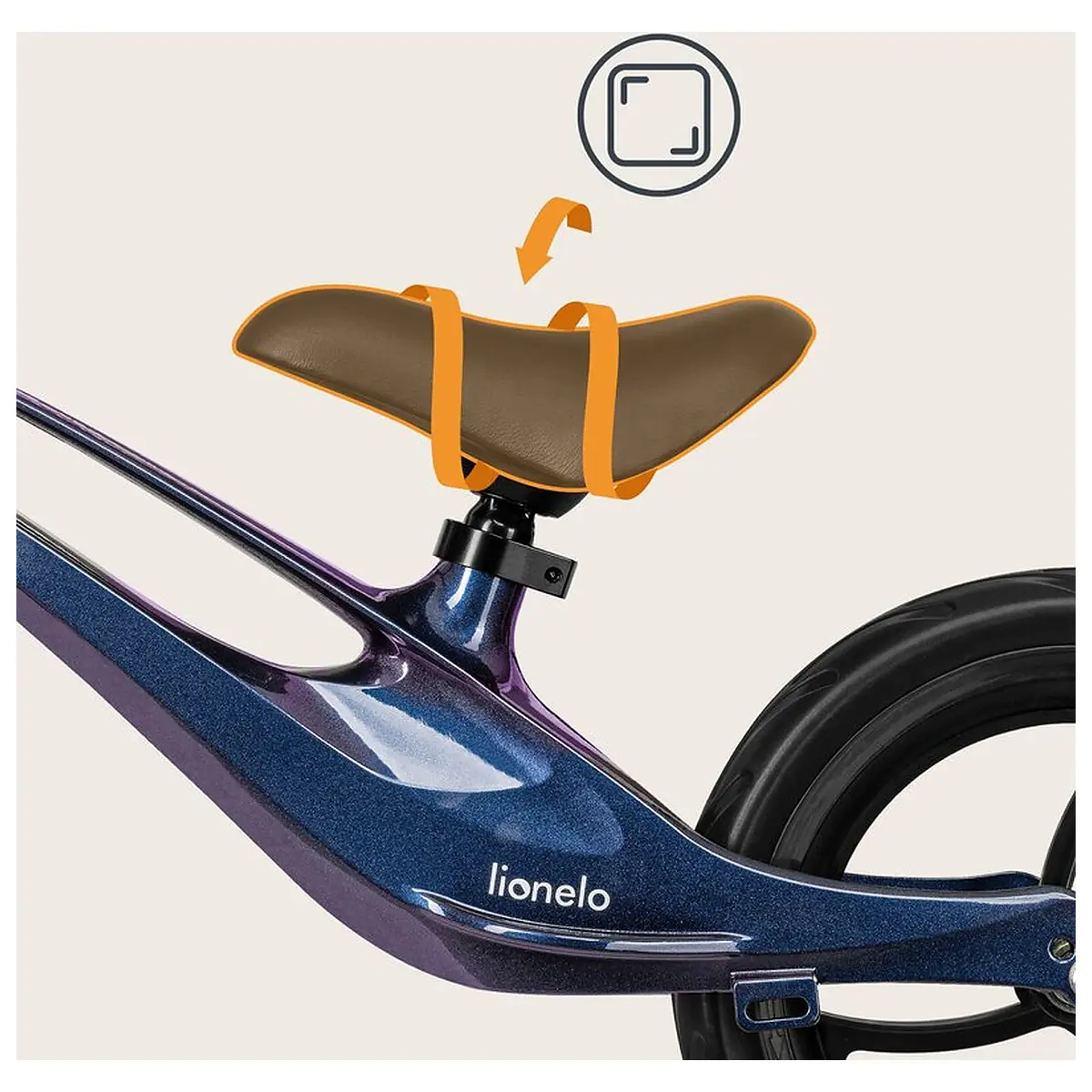 Bicicleta fara pedale, Lionelo, Bart, Usoara, Cu cadru din magneziu, Cu ghidon si sa reglabile, Greutate 3 Kg, 12 inch, [9]