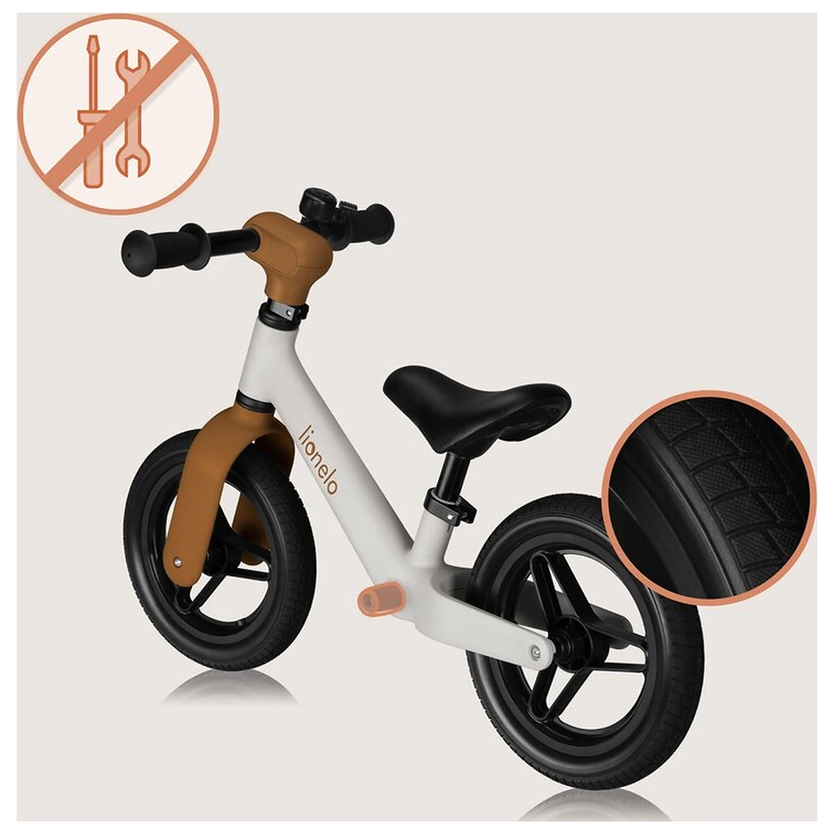 Bicicleta fara pedale, Lionelo, Toni, Cu ghidon si sa reglabile, Ultra usoara, 2.8 Kg, 18 luni+, Sustine 30 kg, Conform [12]