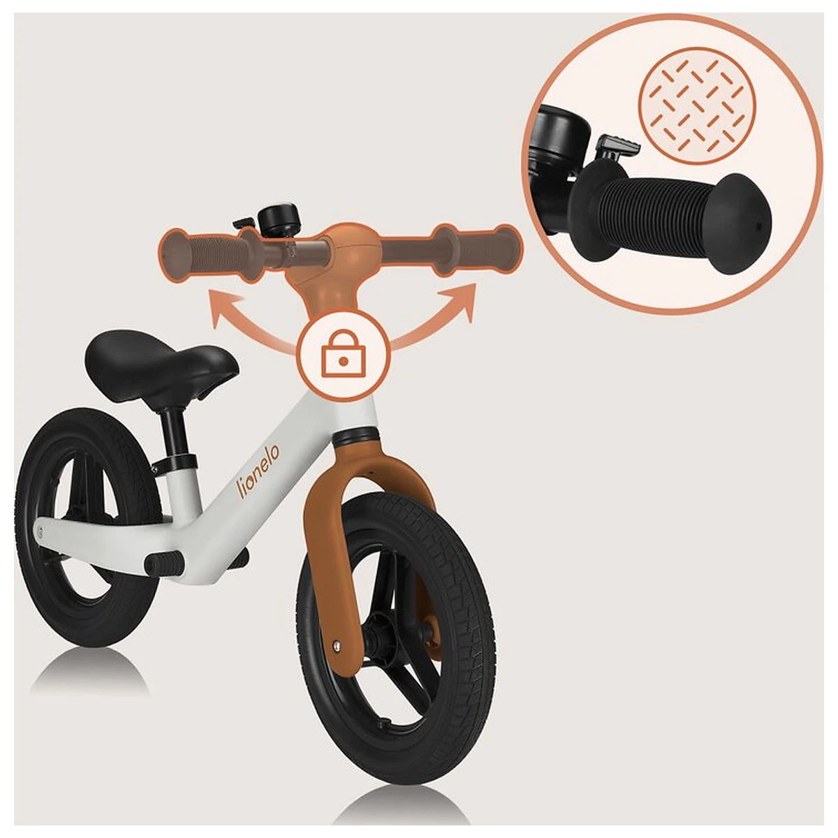 Bicicleta fara pedale, Lionelo, Toni, Cu ghidon si sa reglabile, Ultra usoara, 2.8 Kg, 18 luni+, Sustine 30 kg, Conform [13]