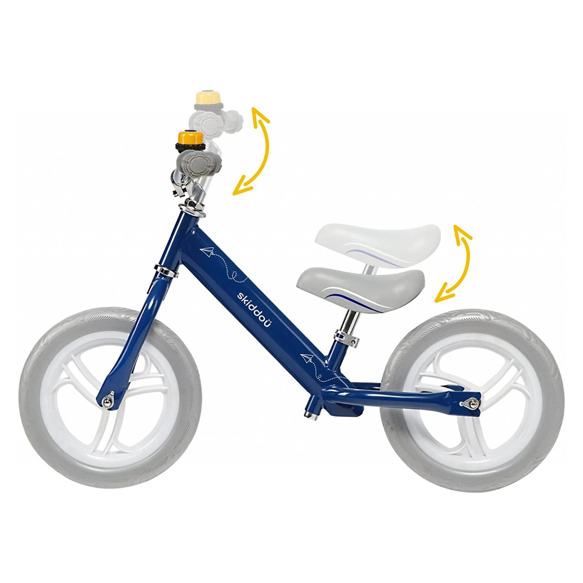 Bicicleta fara pedale Nils, Skiddou, Denim, Bleumarin [10]