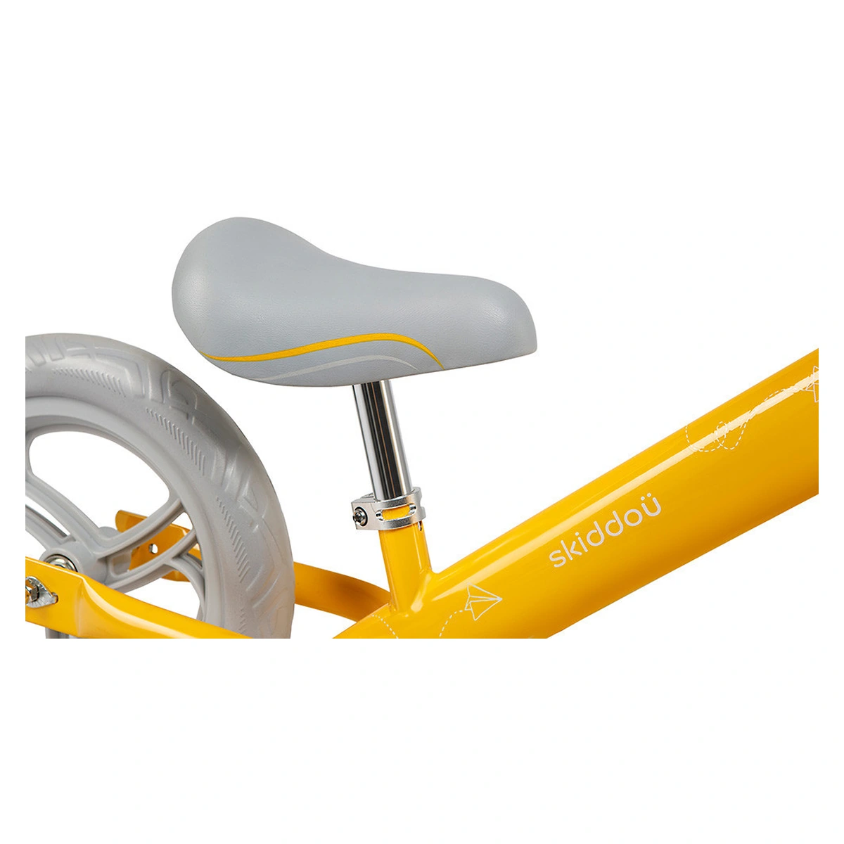 Bicicleta fara pedale Nils, Skiddou, Galben [5]