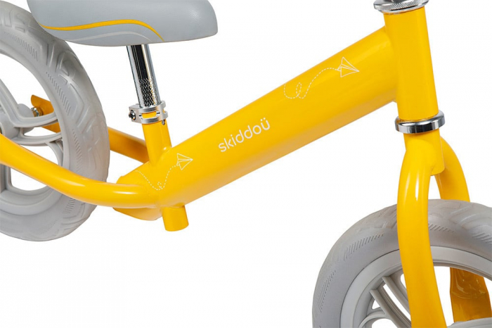 Bicicleta fara pedale Nils, Skiddou, Galben [6]