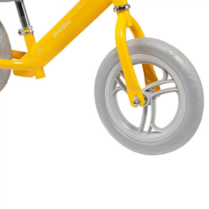Bicicleta fara pedale Nils, Skiddou, Galben [7]