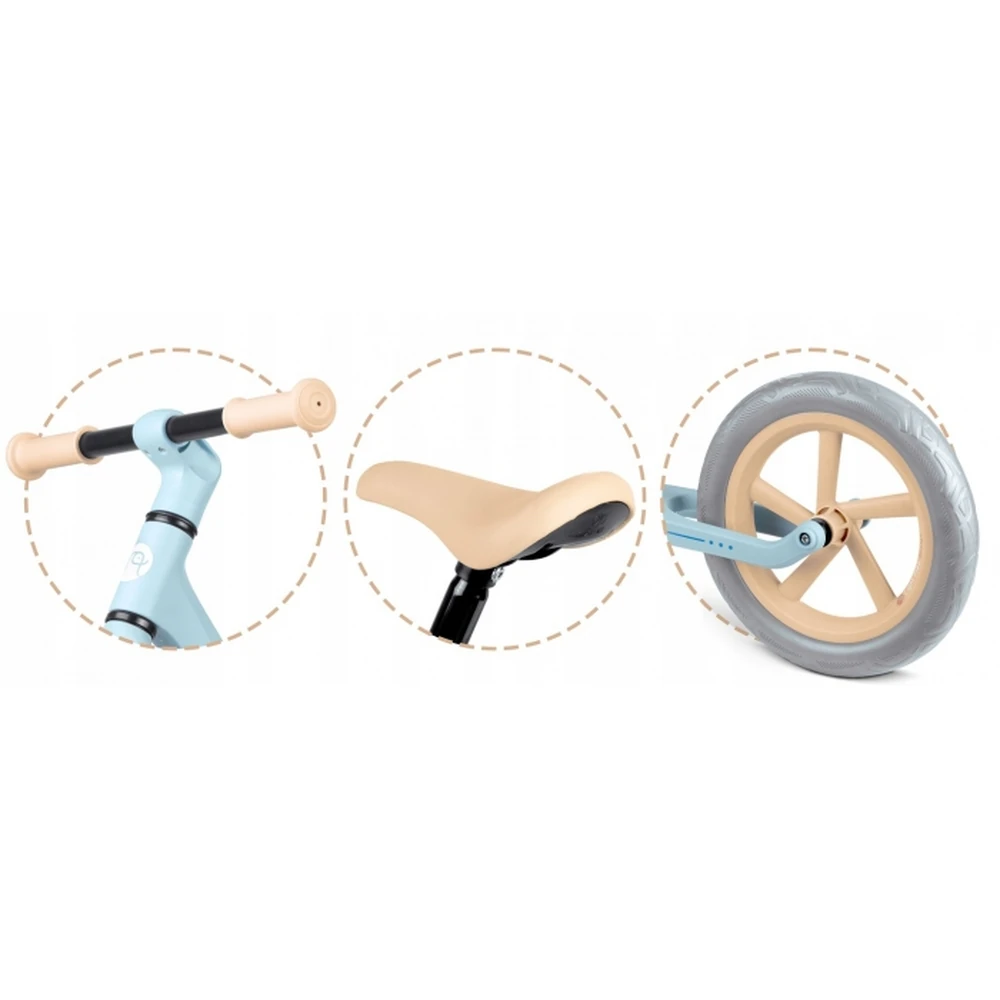 Bicicleta fara pedale pentru copii, roti EVA, Light Flee Nukido - Albastru [5]