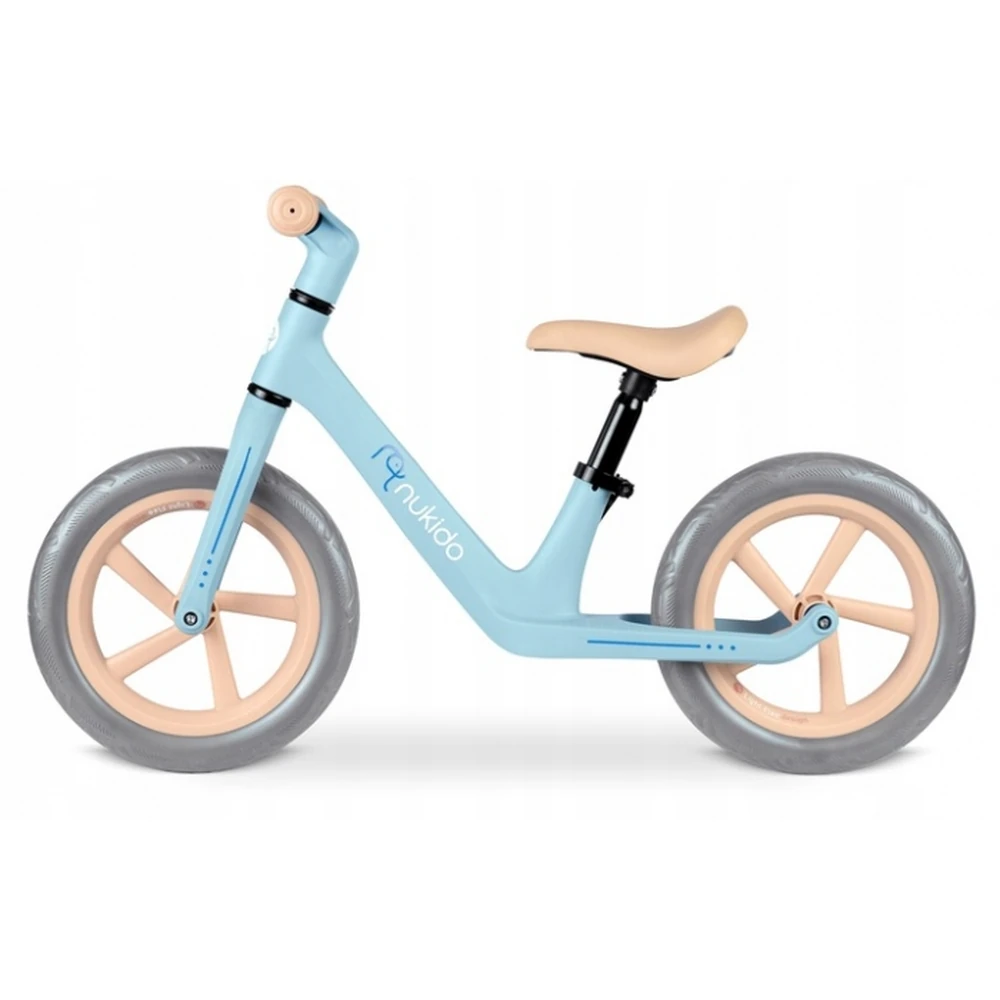 Bicicleta fara pedale pentru copii, roti EVA, Light Flee Nukido - Albastru [2]