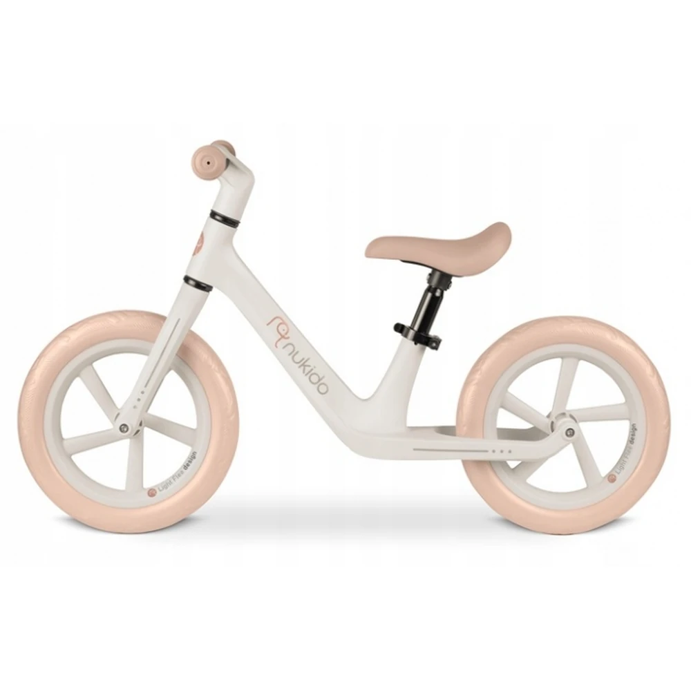 Bicicleta fara pedale pentru copii, roti EVA, Light Flee Nukido - Bej [2]