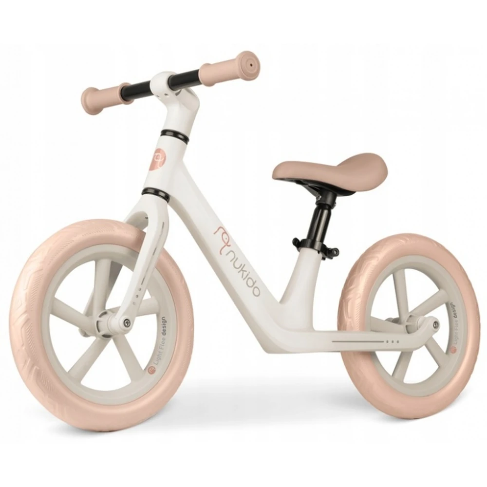 Bicicleta fara pedale pentru copii, roti EVA, Light Flee Nukido - Bej [1]