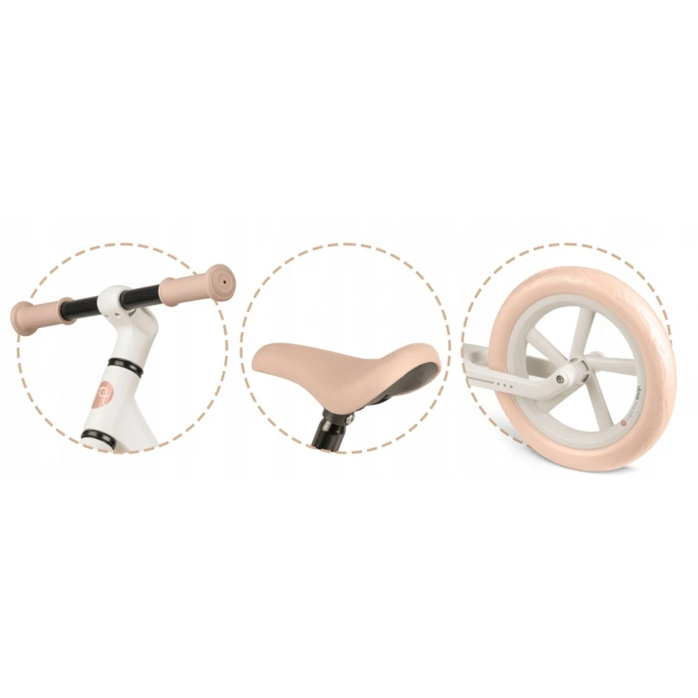 Bicicleta fara pedale pentru copii, roti EVA, Light Flee Nukido - Bej [5]