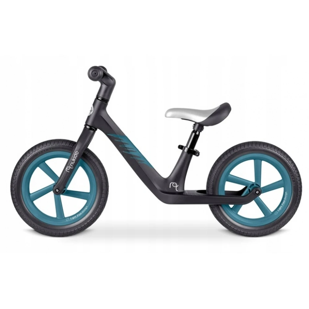 Bicicleta fara pedale pentru copii, roti EVA, Light Flee Nukido - Negru [2]