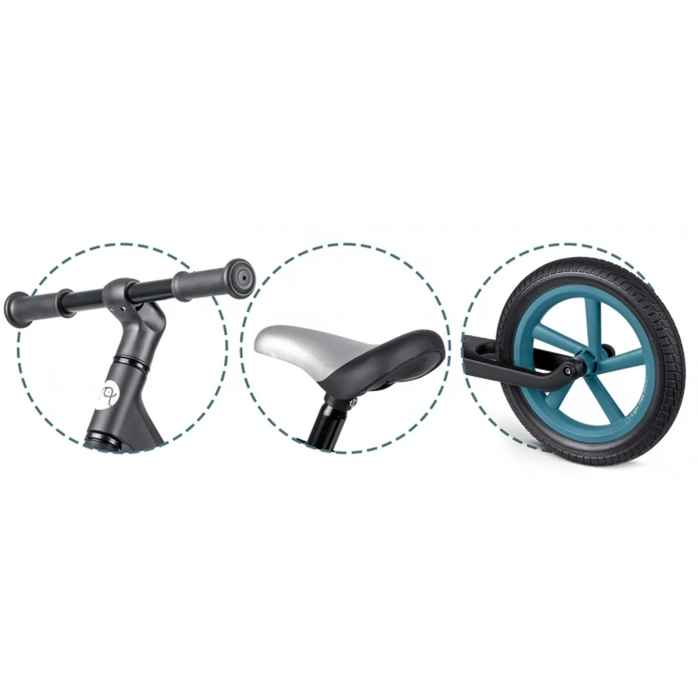 Bicicleta fara pedale pentru copii, roti EVA, Light Flee Nukido - Negru [5]
