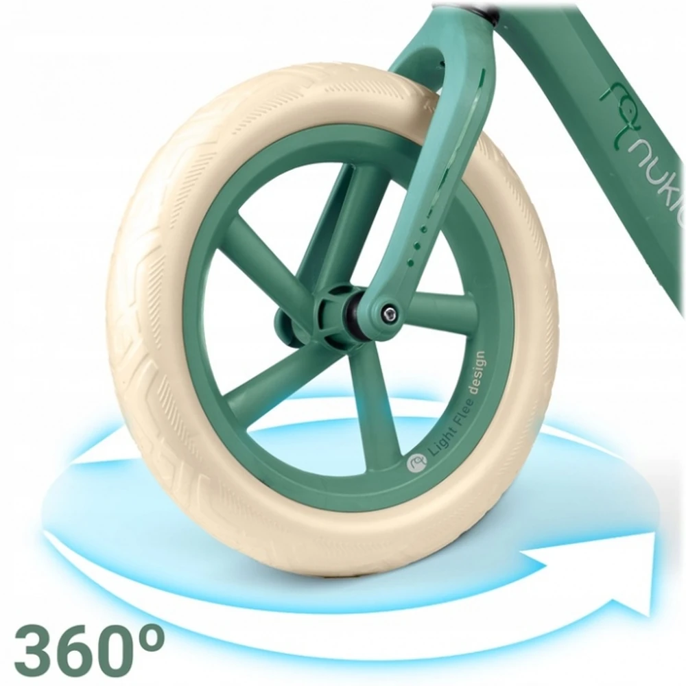 Bicicleta fara pedale pentru copii, Light Flee Nukido - Verde [4]