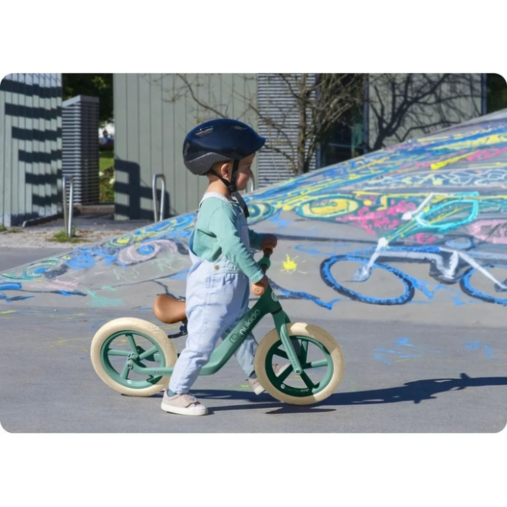 Bicicleta fara pedale pentru copii, Light Flee Nukido - Verde [5]