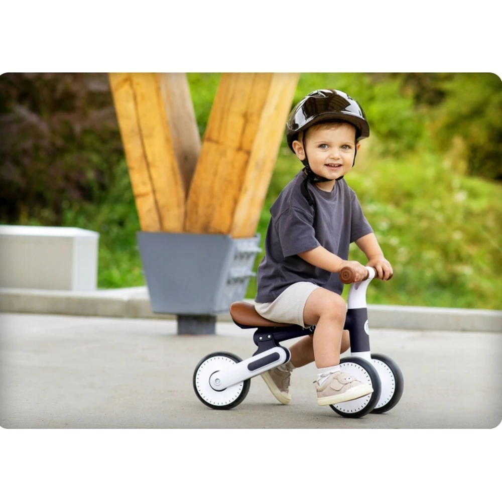 Bicicleta fara pedale pentru copii, roti EVA, Nukid - Negru [3]