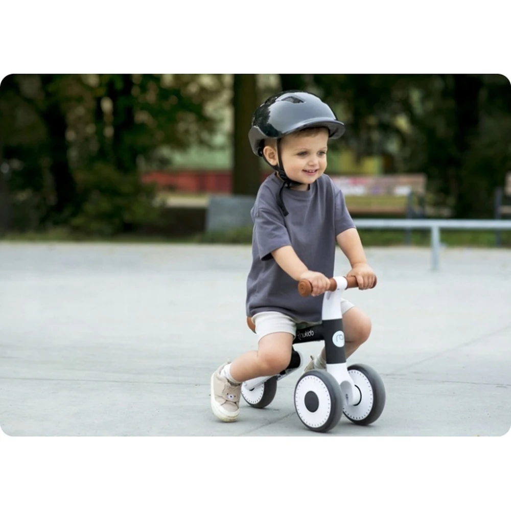 Bicicleta fara pedale pentru copii, roti EVA, Nukid - Negru [7]