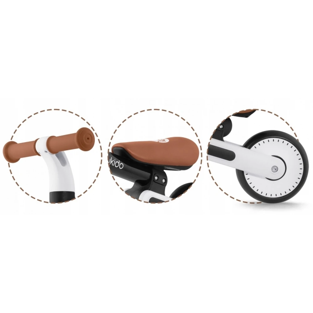 Bicicleta fara pedale pentru copii, roti EVA, Nukid - Negru [4]