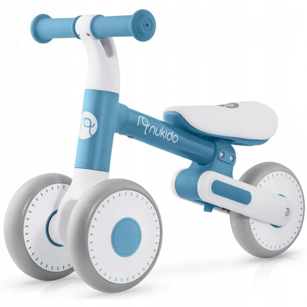 Bicicleta fara pedale pentru copii, roti EVA, Nukido - Albastru [1]