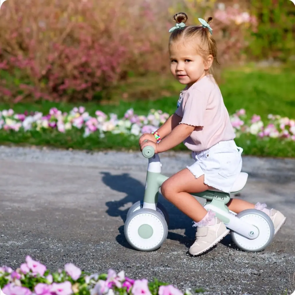 Bicicleta fara pedale pentru copii, roti EVA, Nukido - Mint [3]
