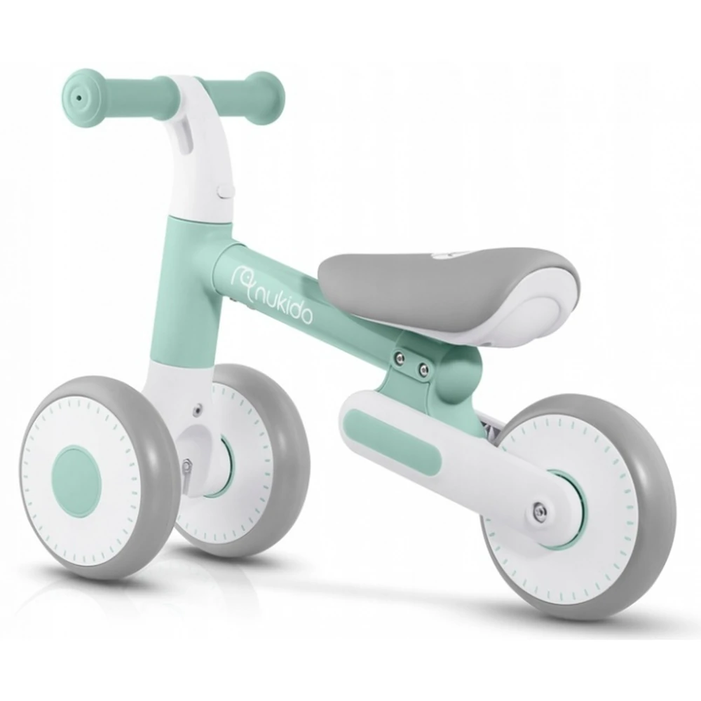Bicicleta fara pedale pentru copii, roti EVA, Nukido - Mint [8]