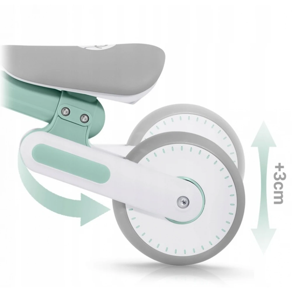 Bicicleta fara pedale pentru copii, roti EVA, Nukido - Mint [6]