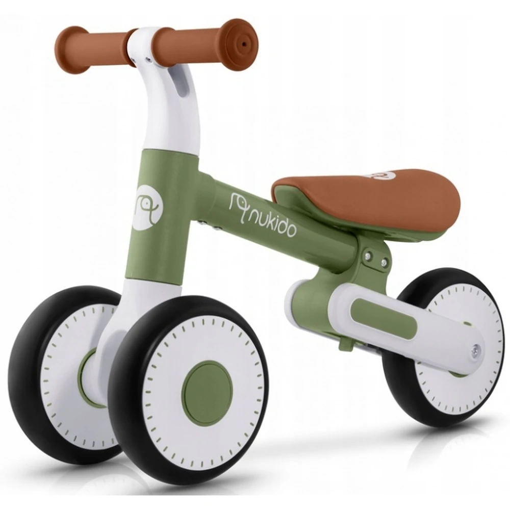Bicicleta fara pedale pentru copii, roti EVA, Nukido - Verde [1]