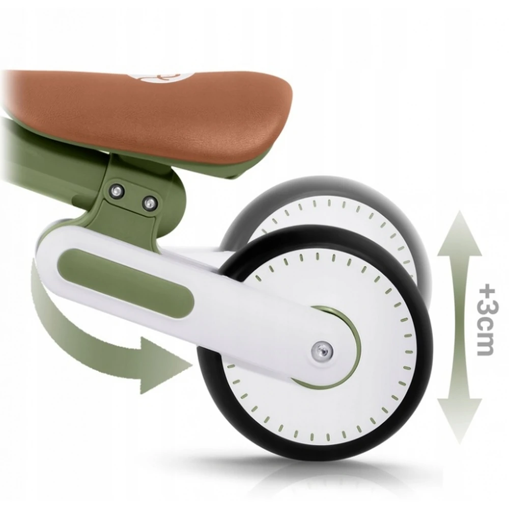Bicicleta fara pedale pentru copii, roti EVA, Nukido - Verde [6]