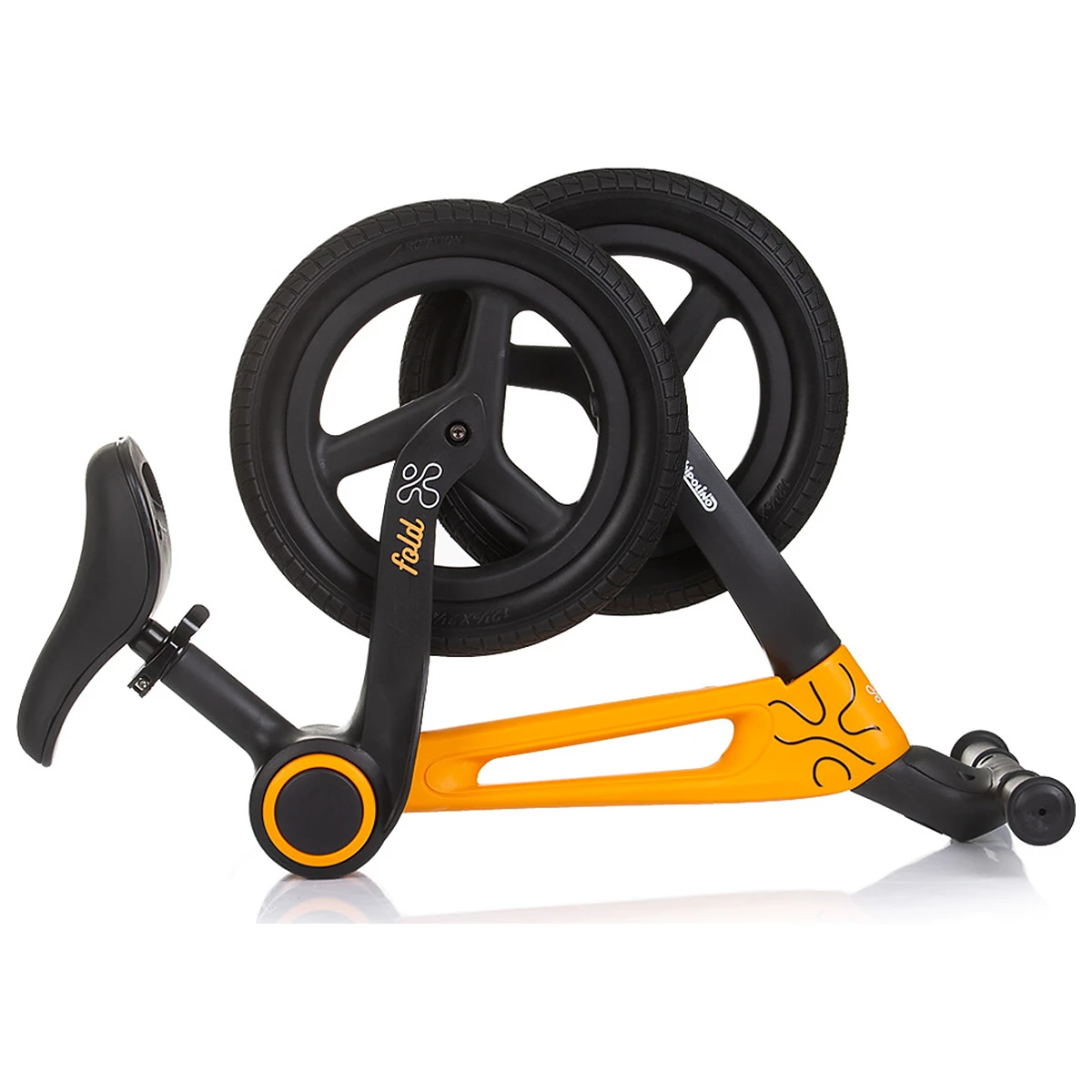 Bicicleta fara pedale pliabila Chipolino Fold X, Orange 2 ani [4]