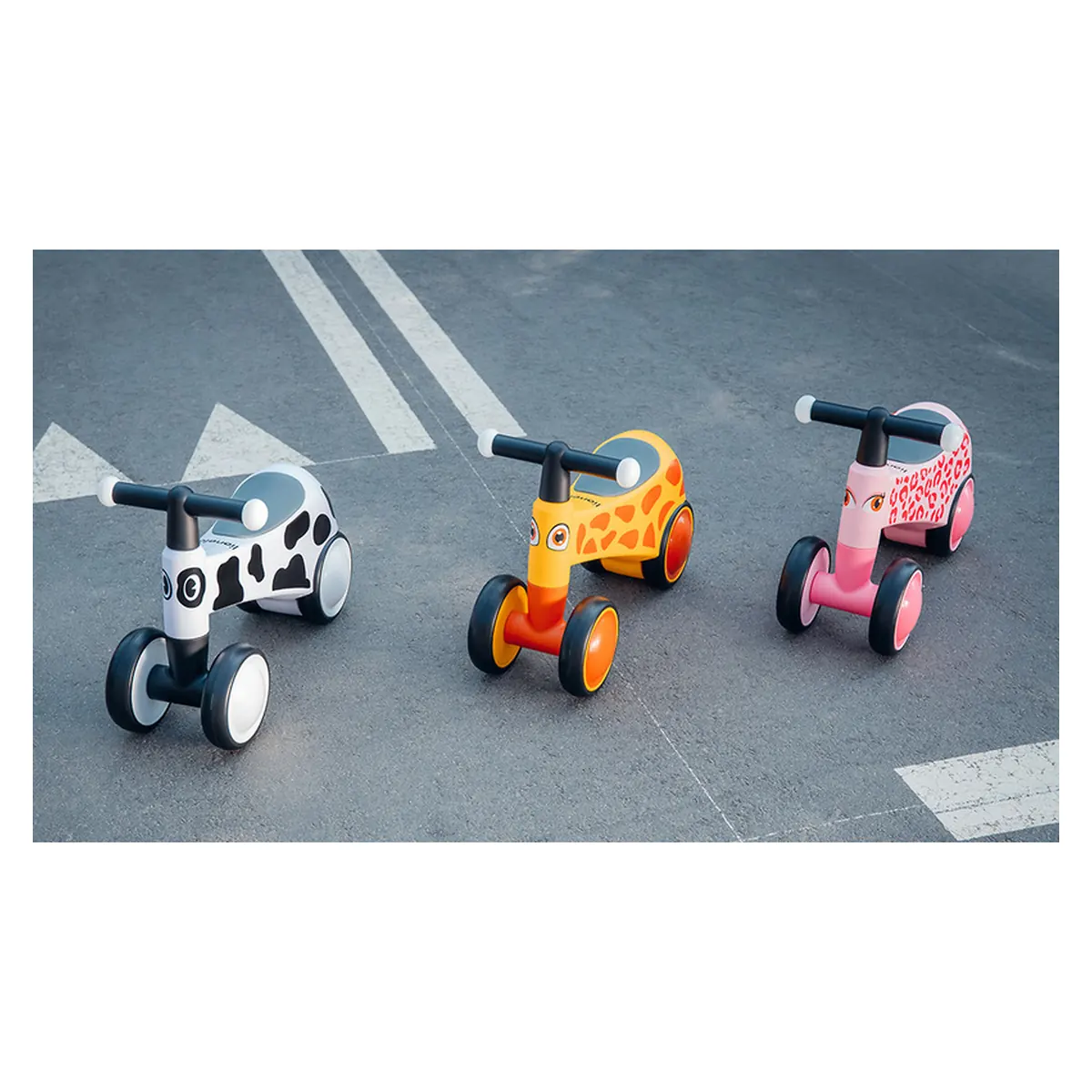 Bicicleta fara pedale, Sammy, Cu 4 roti, Din spuma EVA, Stabila, Manere moi, antiderapante, 12- 36 luni, Greutate maxima suportata 25 kg [20]