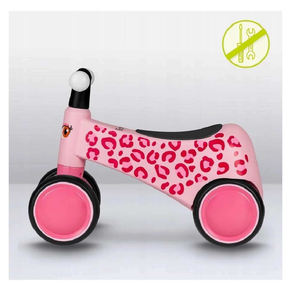 Bicicleta fara pedale, Sammy, Cu 4 roti, Din spuma EVA, Stabila, Manere moi, antiderapante, 12- 36 luni, Greutate maxima suportata 25 kg [28]