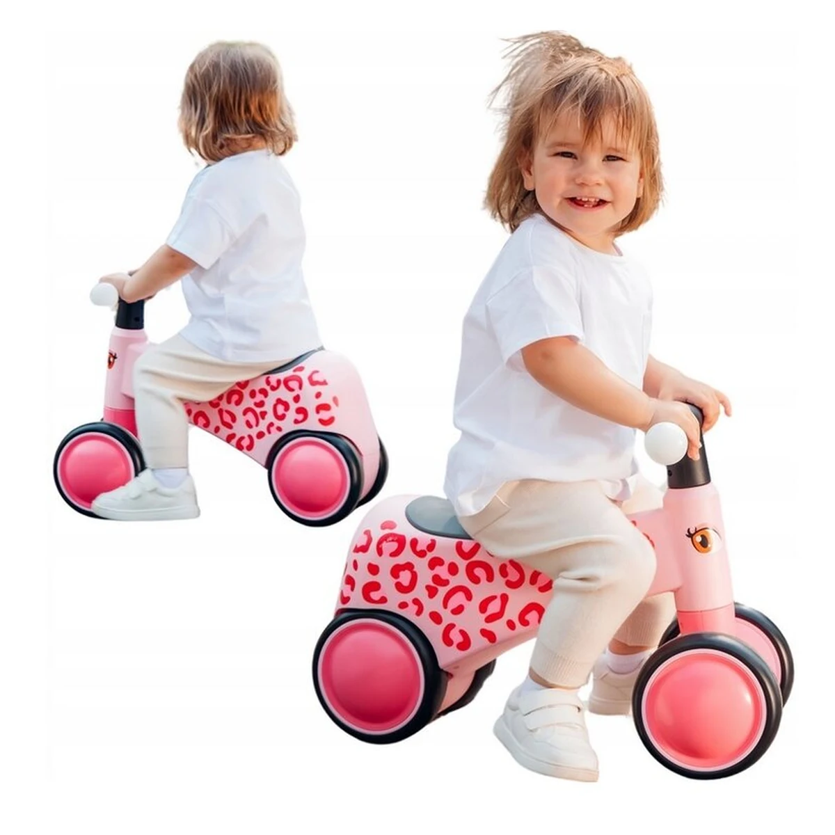 Bicicleta fara pedale, Sammy, Cu 4 roti, Din spuma EVA, Stabila, Manere moi, antiderapante, 12- 36 luni, Greutate maxima suportata 25 kg [14]