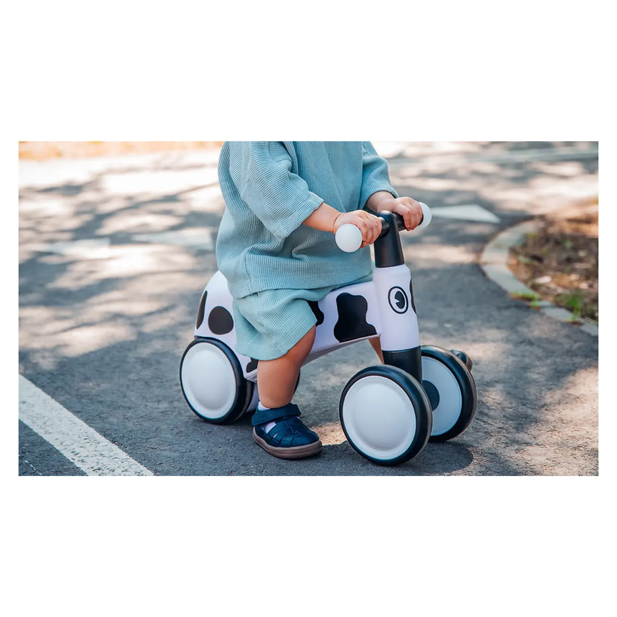 Bicicleta fara pedale, Sammy, Cu 4 roti, Din spuma EVA, Stabila, Manere moi, antiderapante, 12- 36 luni, Greutate maxima suportata 25 kg [14]